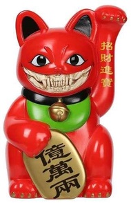 漫玩具 全新 SFBI Originals Ron English Lucky Cat Grin 億萬兩 招財 幸運貓