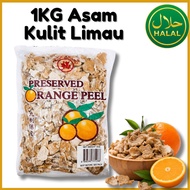 1KG Asam Kulit Limau Mandarin Peel / 九制陈皮 / Preserved Citrus Peel Snack / Sweet Sour Snack / Ready S