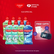 Colgate Plax Assorted / Ice  / Fresh Tea / Active salt Mouthwash 1L [Bundle of 8]
