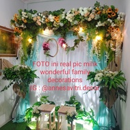 menyewakan dekorasi backdrop akadnikah 2.2meter