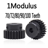 เฟืองมอเตอร์โลหะ 70 72 80 90 100 ซี่ 1M70T 1M80T 1M100T 5 6 6.35 7 8 10 12 มม. พร้อมรูกุญแจ 1 ชิ้น 【