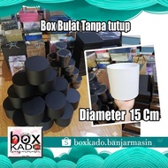 Round Gift Box Diameter 15 cm Height 13 cm without lid By Box Kado Banjarmasin