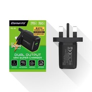 Elementz 2 PORT PD-30W 快速充電器
