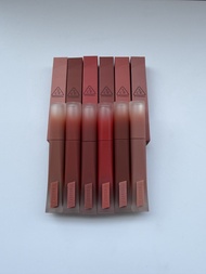 Fashion 24 3CE Velvet Lip Glaze Upgraded Version Classic Version #O0 CERY NUDE {Seoul Girl} Soft Pin