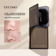 GECOMO 100sheets Oil Control Film Charcoal Oil Blotting Paper With Box Mirror Refreshing