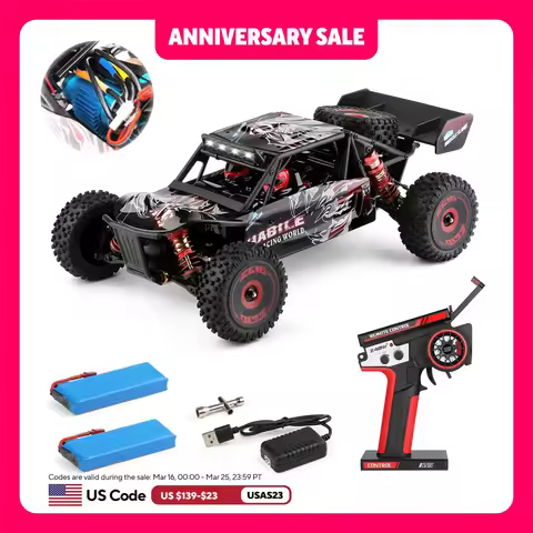 WLtoys 124016(V2) Fast RC Car, 1/12 Brushless RC Car with Independent ESC for Adults, 75km/h, Suitab
