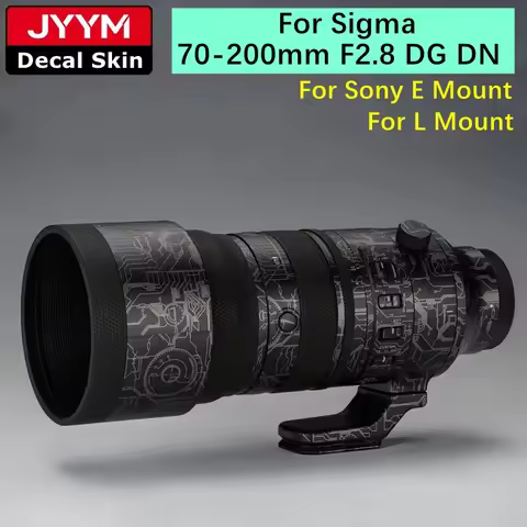 For Sigma 70-200mm F2.8 DG DN OS Sports For Sony Mount Decal Skin Camera Lens Sticker Vinyl Wrap Fil