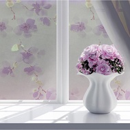 Decal 1m, size 60cm, frosted glass to decorate heat-resistant glass doors - purple apricot