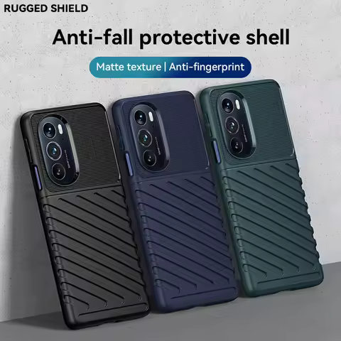 Luxury Shockproof Silicone Phone Case for Moto Edge X30/Edge 30 Pro/Edge+ 2022 - Soft TPU Protective