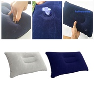 Fullemove Portable Outdoor Non-Leakage Flocking Inflation Pillow Travel Camping Cushion