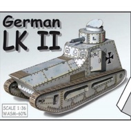 Papercraft tank pattern sheet German LK II (2OP-G39)