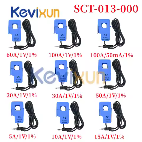 SCT-013-000 5A 30A 50A 100A Open-Close Current Transformer SCT013 Non-invasive AC Current Sensor Spl