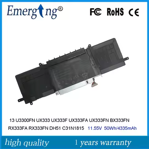 11.55V 50Wh C31N1815 Battery For ASUS ZenBook 13 UX334FL UX333 UX331FA UX333F 13 U3300FNA-8145 RX333