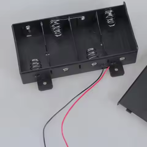 LR20 D Type Plastic Battery Case with Enhanceds Safety Protections and Flexible Installation for Hom