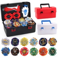 White/Black Storage Box 12PCS GT Burst Beyblade Set With 3*Launcher Toy Gift