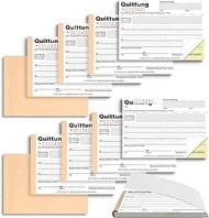 Pack of 10 Small Business A6 Landscape Receipt Pad with Duplicate 2 x 40 Sheets Invoice Block Number