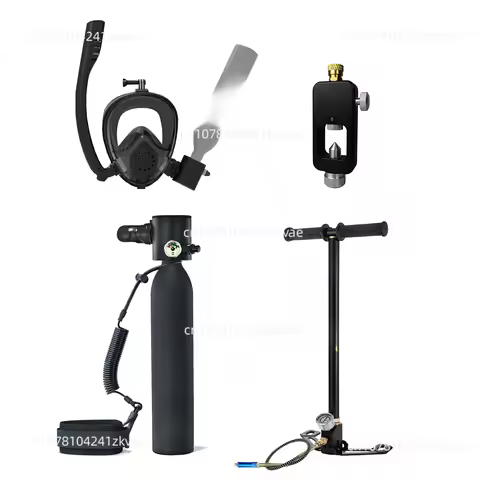 0.5L Lung Tank Snorkeling Mask Manual Pump Scuba Diving Equipment