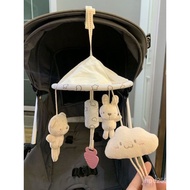 Newborn 3-6 Months Car Soothing Towel Baby Stroller Lathe Hanging Toy Wind Chime Bed Bell Pendant Ba