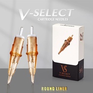 EZ V-Select Tattoo Cartridge Needles #10 0.30mm Round Liner  1001RL 1003RL  1005RL 1007RL for Cartri