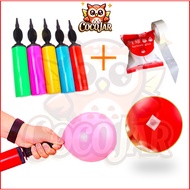 Large Balloon Hand Air Pump Birthday Party Inflator Glue Dot Sticker Pam Air Belon Tangan Portable B