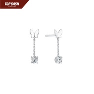 Top Cash Jewellery 10K Lab Grown Dangling Graces Diamond Stud Earrings
