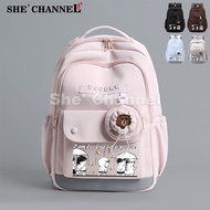 Emotion Cute School Bag Girl Aesthetic School Backpack Casual Bagpack Woman Waterproof Beg Sekolah P