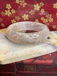 🌟天然櫻花🌸瑪瑙手鐲58.7圈口🌟NO.51