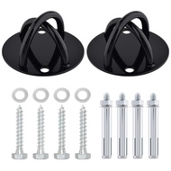 SUNMALL 2pcs Battle Rope Anchor Wall Mount for Suspension Straps, Yoga Swing Ceiling Mount Brackets 