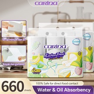 【660 Sheets】Carina Tisu Dapur 2 Ply 55 Sheets x  6 Roll Kitchen Roll Paper