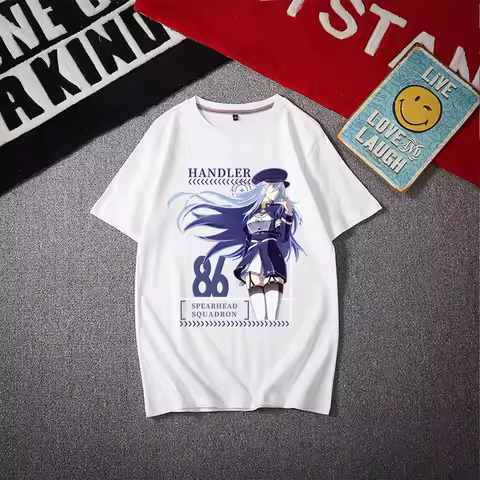86 - Eighty Six Vladilena Pure Cotton Plus-Size Summer Short-Sleeve T-Shirt: Anime Peripheral Pain T