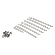[szluzhen3gv] Practical Metal Spring Leafs with Screws Pack for Clarinets Flute Parts