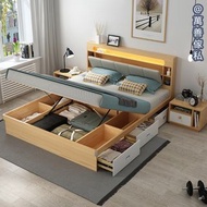 多功能儲物床/雙人床/床架/榻榻米/M488
