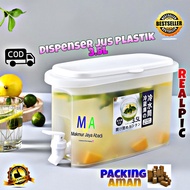 Dispenser Jus Plastik Mini 3.5 Liter / Galon Air Kecil / Ketel Minuman Dingin / Keran Dispenser / Bu