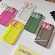 Contrast Color Lens Frame Fluorescent Suitable For iPhone 17 16 15 14 13 12 11 X Pro Max 14pro Phone