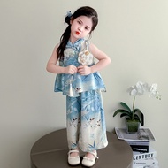 中国风套装Chinese style set女童夏套装2025新款女宝宝新中式国风夏季两件套洋气女孩夏装衣服新款2025.6.5