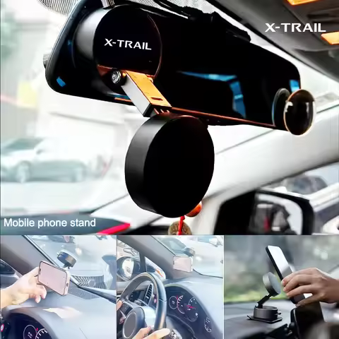 Vacuum Suction Cup Magnetic Phone Holder Lazy Multi-functional Foldable For Nissan X-Trail X Trail X
