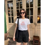 Women's SOFA CAT lewlew.tshirt - baby tee form, 100% cool cotton