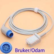 12pin to DB9 SpO2 sensor adapter/extensoin cable for Bruker/Odam patient monitor,Apply to BCI spo2 p