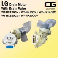 LG WF-HX120GV / WF-HX130V / WF-HX140GV / WF-HX150GV / WF-HX200GV Drain Motor With Drain Valve Bellow