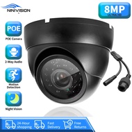 4K POE 8MP IP Camera Outdoor Waterproof External CCTV Security Protection Dome Network Surveillance 