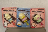 (每款) Unbox x Sanrio Pc狗 Pochacco/ Ap鴨 Ahriu no pekkle  / 大口仔 Minna no tabo 朱古力棒棒糖 mini figure