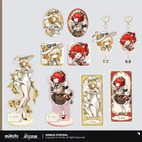 Presale Sunsyea Honkai Star Rail Official Merch miHoYo Original LCHYJ Series Badge Keychain Acrylic 