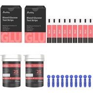 GUC-B01 Glu Test Strips 50Pcs, 50 lancets, Suitable for AuQty GUC-B01 Cholesterol Tester Meter (Mete