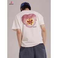 Gramic fashion casual pure cotton comfortable round neck versatile printed short sleeved couple T-sh