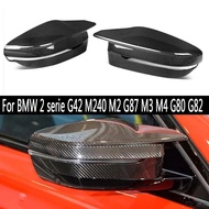 Carbon fiber rearview mirror For BMW 2 series G42 M240 M2 G87 M3 M4 G80 G82 housing side view housin