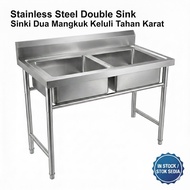 【STRONG】Stainless steel Kitchen double Sink farmhouse sink With Stand /wash Basin/workbench/garden s