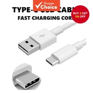 Type C Fast Charging Cable 3A USB C Charge Cord 1M  Kabel Pengecasan Pantas Type C 3A Kabel Caj USB 