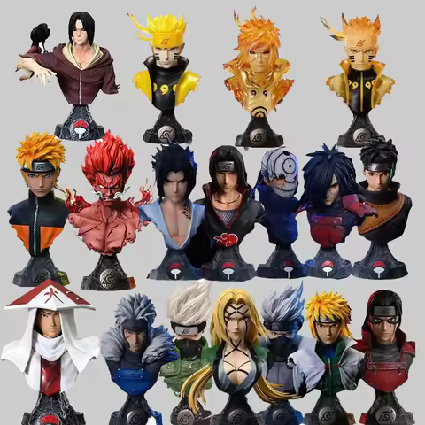 Anime Kakashi Naruto Uzumaki Bust Figures Madara Obito Model Sasuke Uchiha Figures Tsunade Shippuden