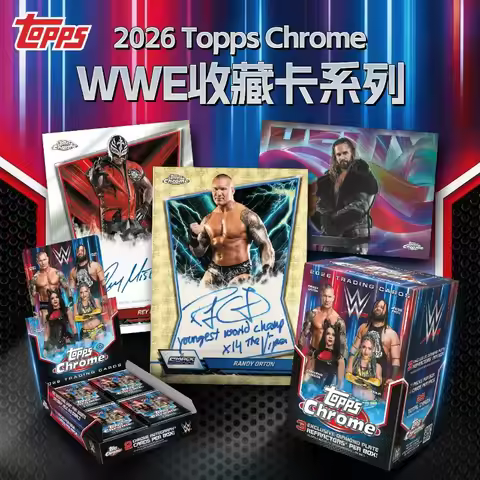 Genuine 2026 Topps Chrome WWE Hobby Box Sealed Official Wrestling Trading Card Autograph Refractor P
