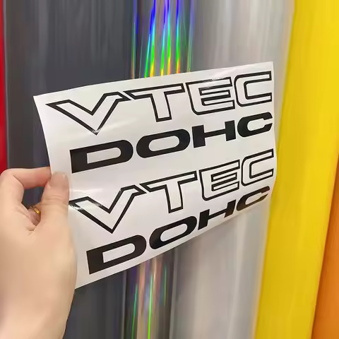 2pcs for Honda Civic i-VTEC DOHC 9" emblem Vinyl Sticker Decal Euro Drift